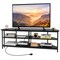 3-Tier Corner TV Stand for TVs up to 65 Inches with Charging Station